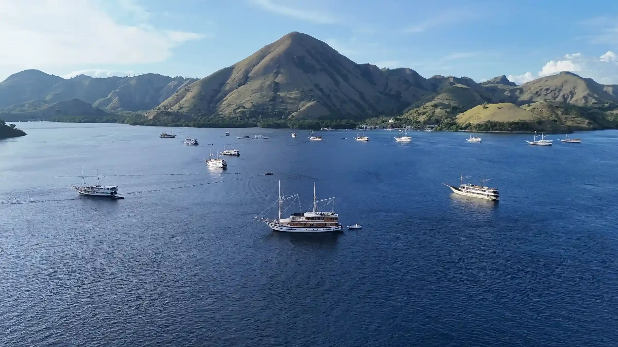 Sailing off Komodo Island